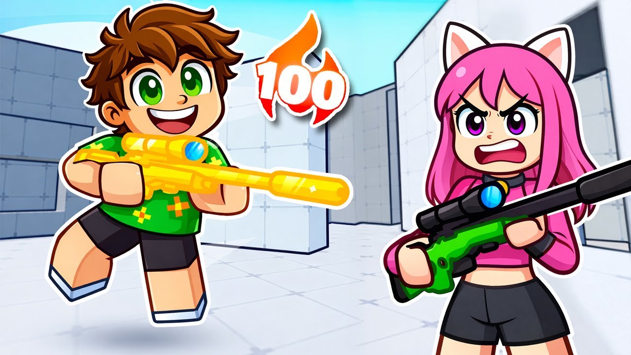 Jucam DOAR cu *SNIPER* pe ROBLOX RIVALS...