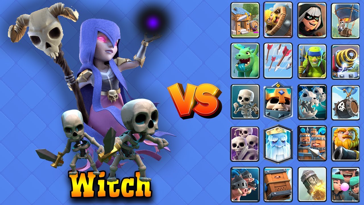 WITCH vs ALL CARDS | Clash Royale - Royal OVS
