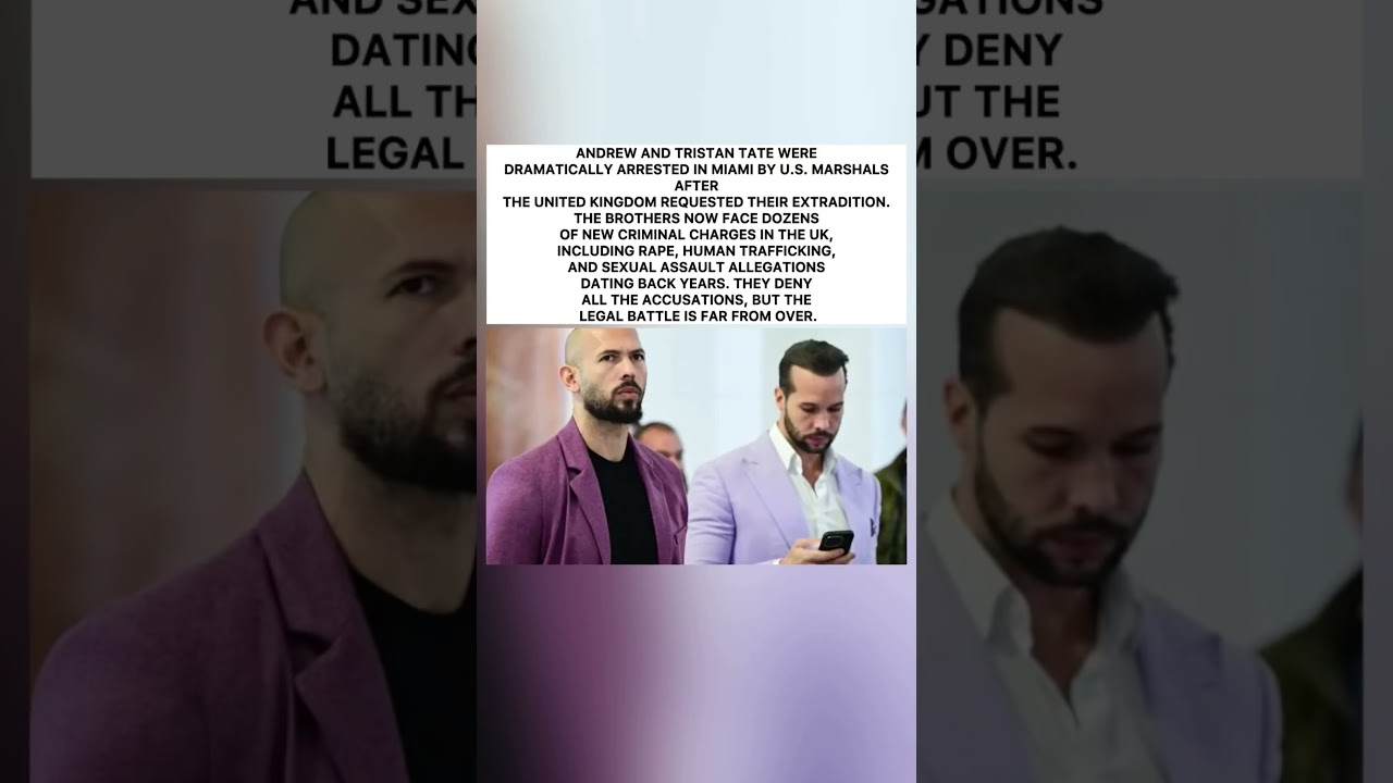 Andrew & Tristan Tate Arrested in Miami After UK Extradition Request 😳 #trending #shorts