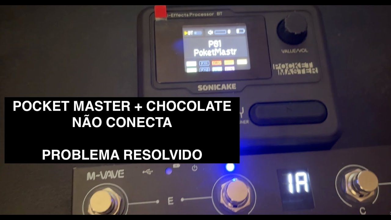 Sonicake Pocket Master e Mvave Chocolate Não Conecta | COMO RESOLVER PASSO A PASSO