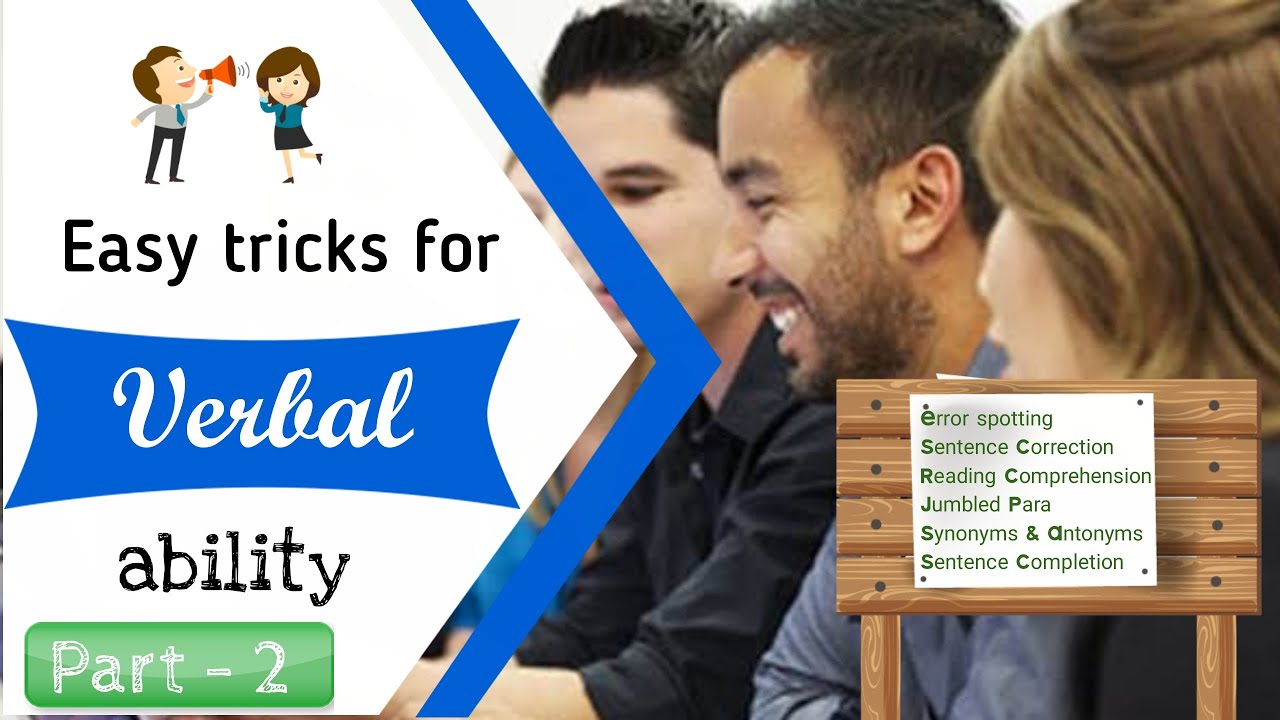 Verbal ability - Best tips and tricks to increase verbal reasoning | aptitude tutorial | part - 2