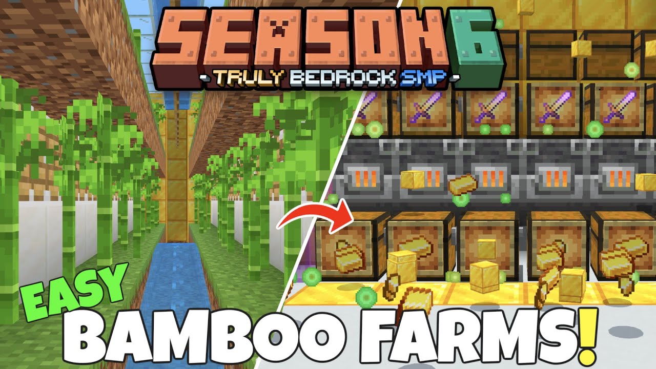 Easy BAMBOO Farm & Infinite FUEL In Minecraft Bedrock! 1.21 Survival Let's Play | Truly Bedrock Ep15