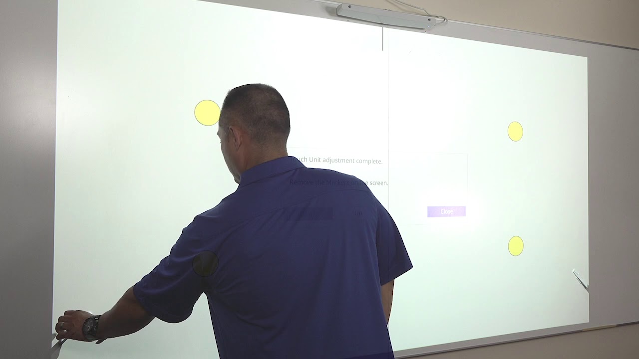 EB-1485Fi Step 9 - Calibrating the pens and finger touch unit