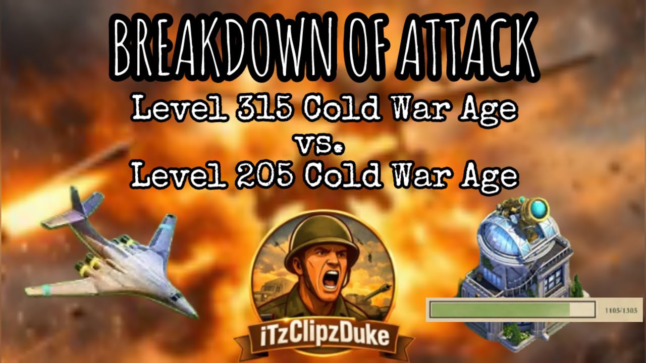 DomiNations Offence Ep. 12 - MAXED UNI?!! BREAKDOWN of WAR ATTACK vs Level 315 Cold War Age!