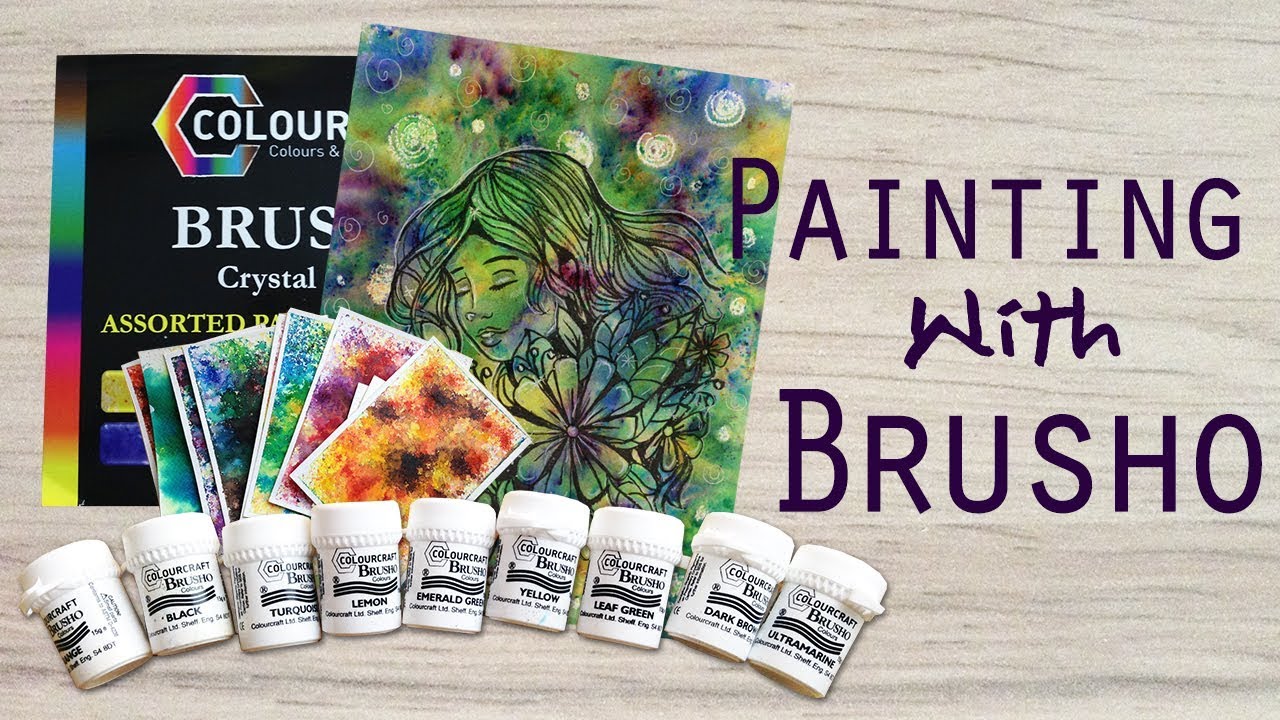 Рисование пудрой Brusho Colours: советы, техники и демонстрация