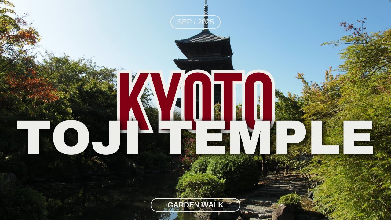 Toji Temple Walk | 4K Kyoto Japanese Garden Tour 2025
