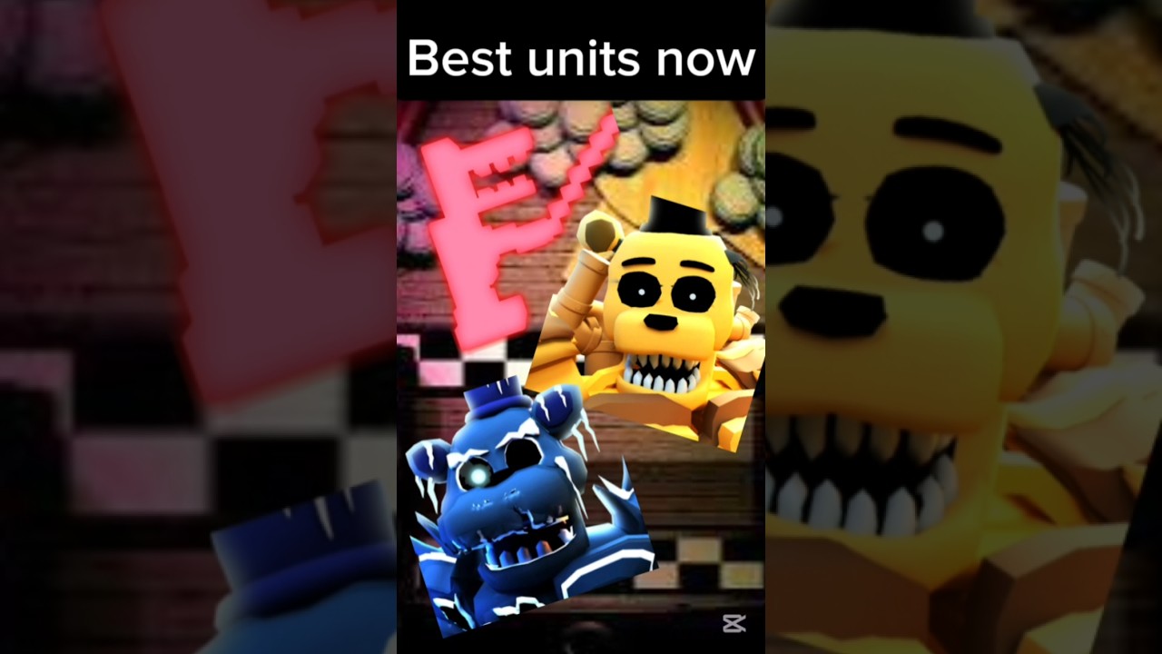 Best units Now Vs Then in FnTd #roblox #Fntd #shorts #fnaf #viral