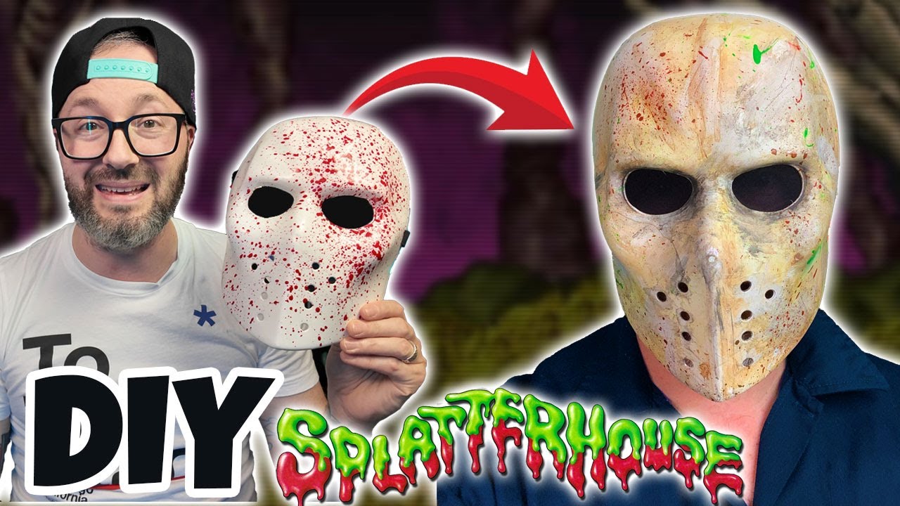 Перекраска маски Splatterhouse своими руками! 🎨 | Превращаем маску Спирита на Хэллоуин в культовы...