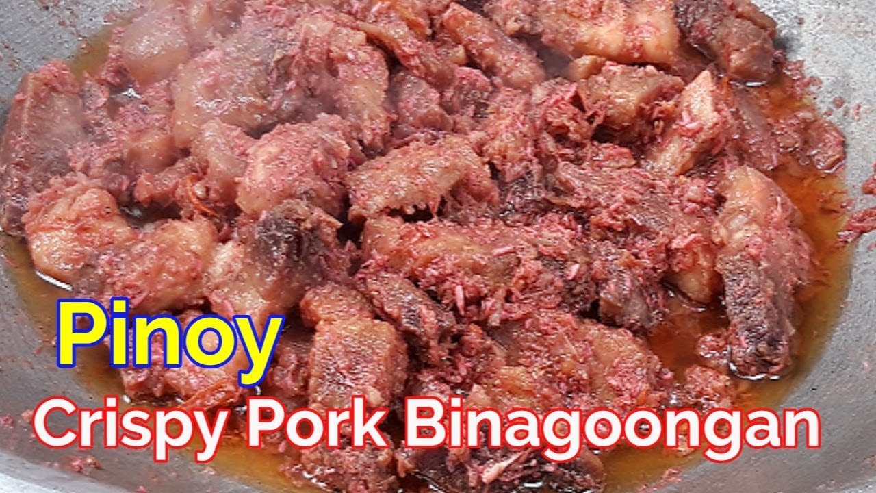 Pinoy Crispy Pork Binagoongan