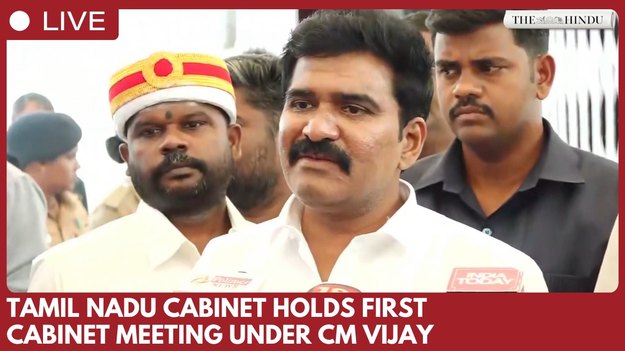 TN Minister Nirmal Kumar briefs media on Tamil Nadu cabinet meeting in Chennai