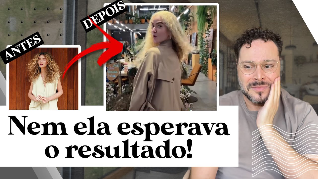 REAGINDO a TRANSFORMAÇÃO POLÊMICA no cabelo da VITÓRIA FALCÃO (ANAVITÓRIA)