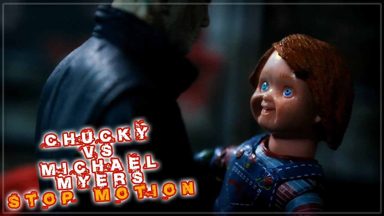 Chucky vs Michael Myers Stop Motion Video Terror Movie Action Series FigurAdicto X