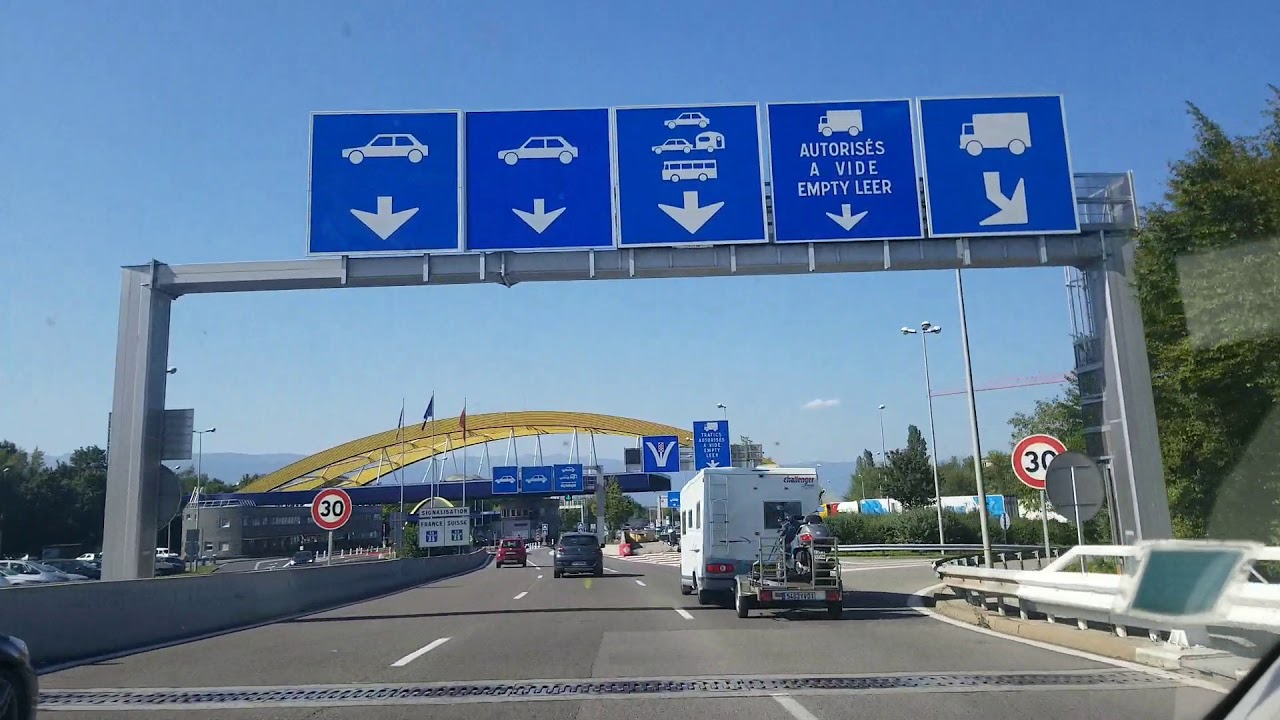 France to Switzerland Geneva Border