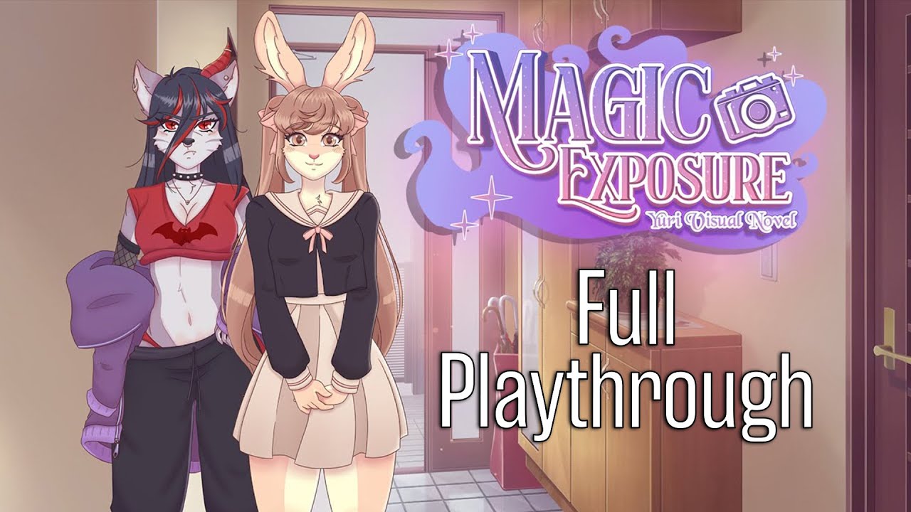 Magic Exposure - Yuri Visual Novel Full Playthrough