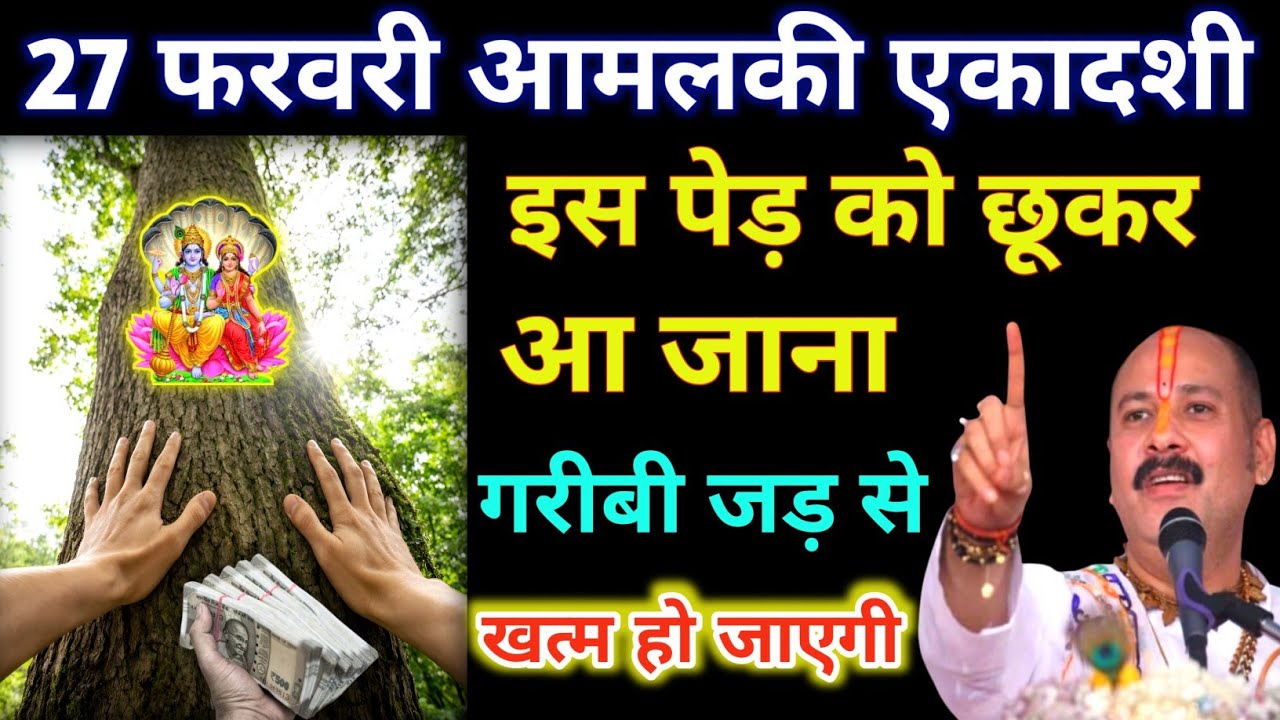 27 फरवरी आमलकी एकादशी के दिन इस पेड़ को छूकर आ जाना गरीबी जड़ से खत्म हो जाएगी..#Pardeepji_Mishra 