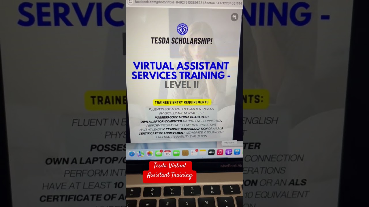 Looking for Free Virtual Assistant Training? Visit Tesda's FB page