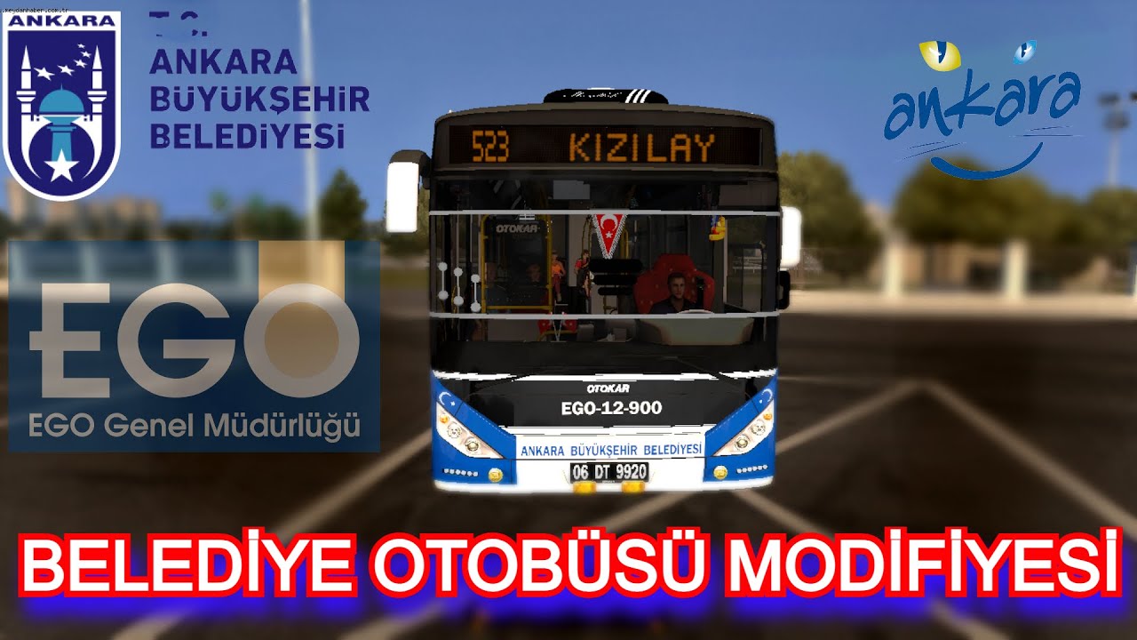 ANKARA BÜYÜKŞEHİR BELEDİYESİ  EGO OTOBÜSÜ MODİFİYE VE İLK SÜRÜŞ |  ETS 2 TÜRKİYE HARİTASI 1.39 mode