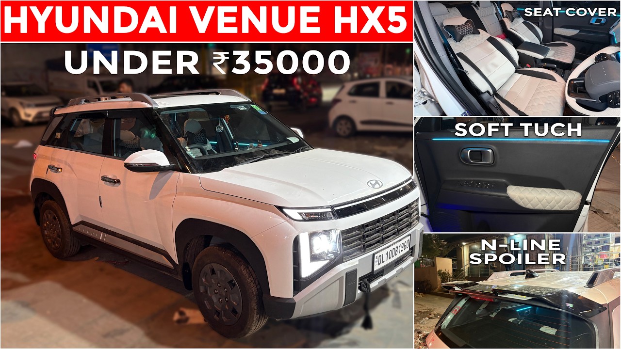 WORKING CRUISE CONTROL ₹2500✅ HYUNDAI VENUE HX5 MODIFICATION WITH PRICE✅ VENUE MODIFIED✅
