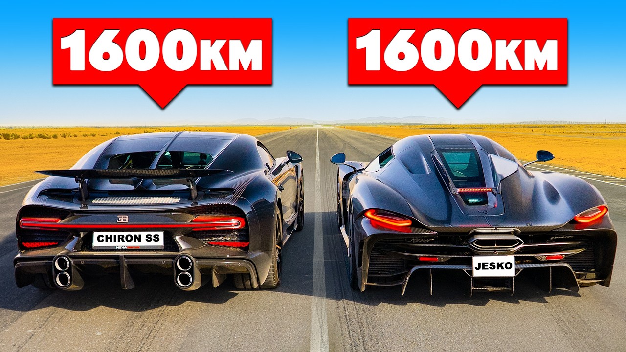 Koenigsegg Jesko Absolut v Bugatti Chiron SS: WYŚCIG