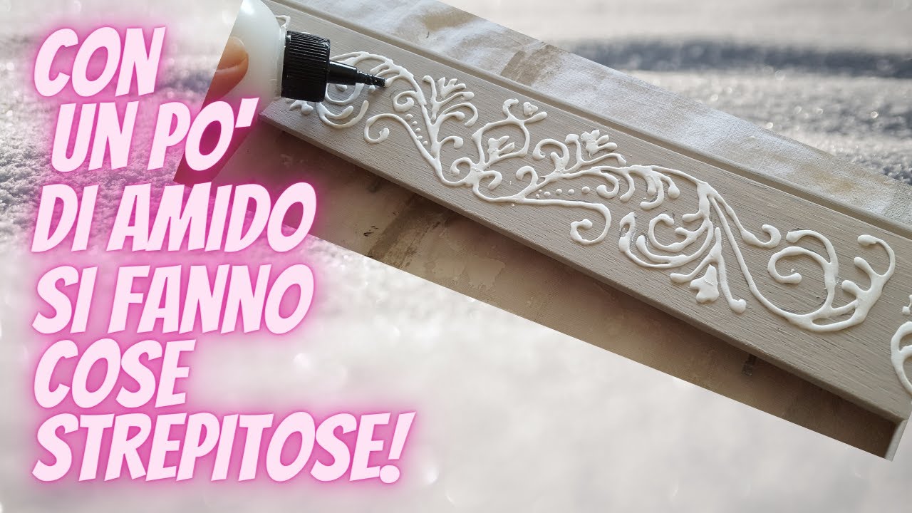 Pasta di struttura all'amido per decorazioni a rilievo ed effetti materici