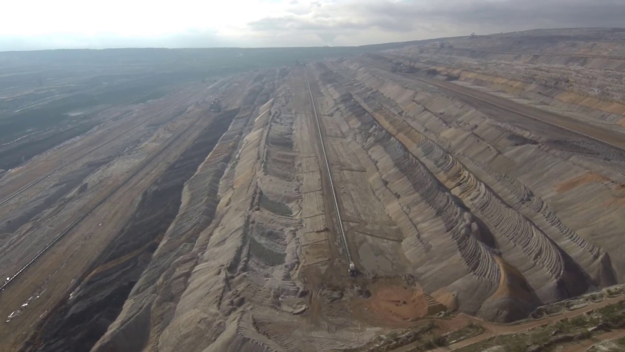 Hambach surface mine from the drone 4k