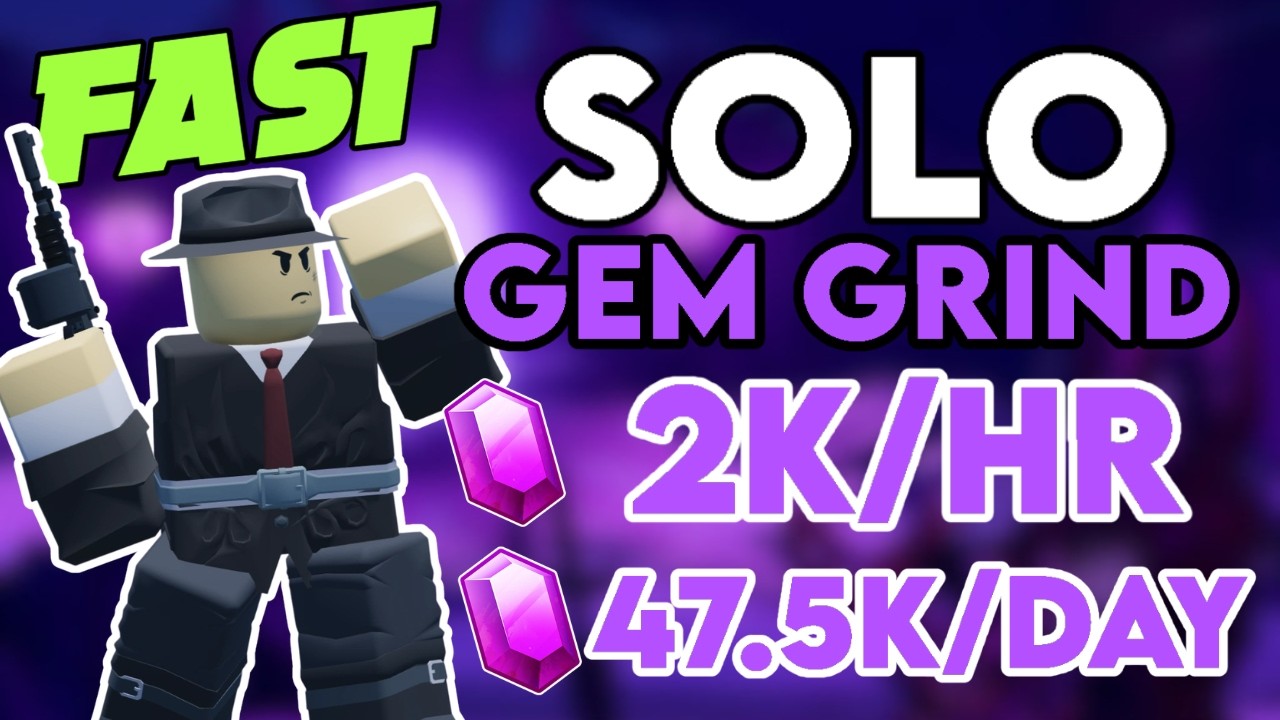 BEST Solo Gem Grind Strat + Crook Boss XP ONLY 2 TOWERS (FULL GUIDE) (GET KINGPIN FAST) | Roblox TDS