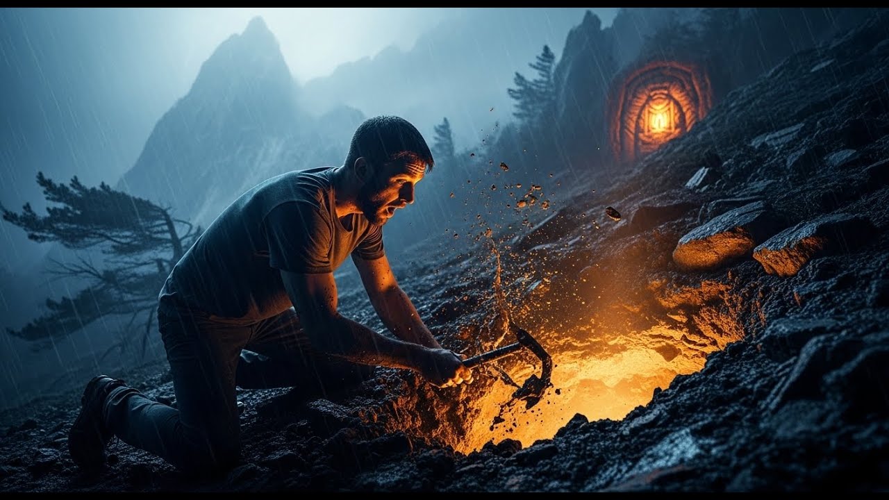 Trapped in a Mountain Storm… He Kept Digging Until He Found Something Unbelievable