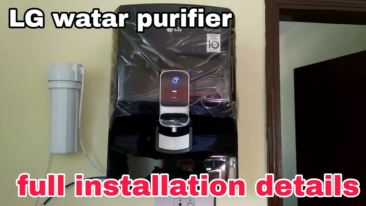LG water purifier || unboxing and || installation|| model || ww130np with stanless steel tank