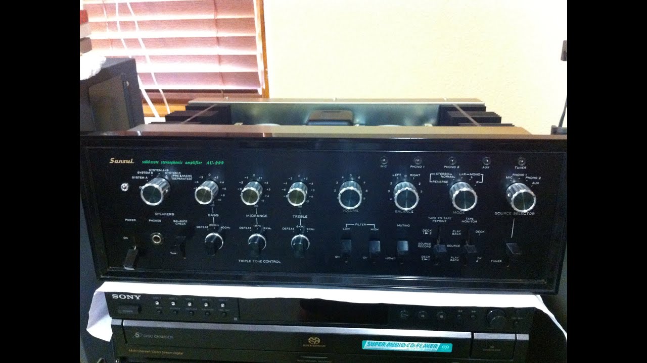 Sansui AU 999 Amplifier Adjustment DIY