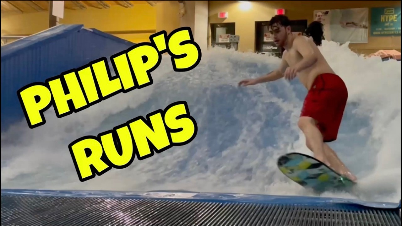 Заезд Филлипа на Flowrider с комментариями.
