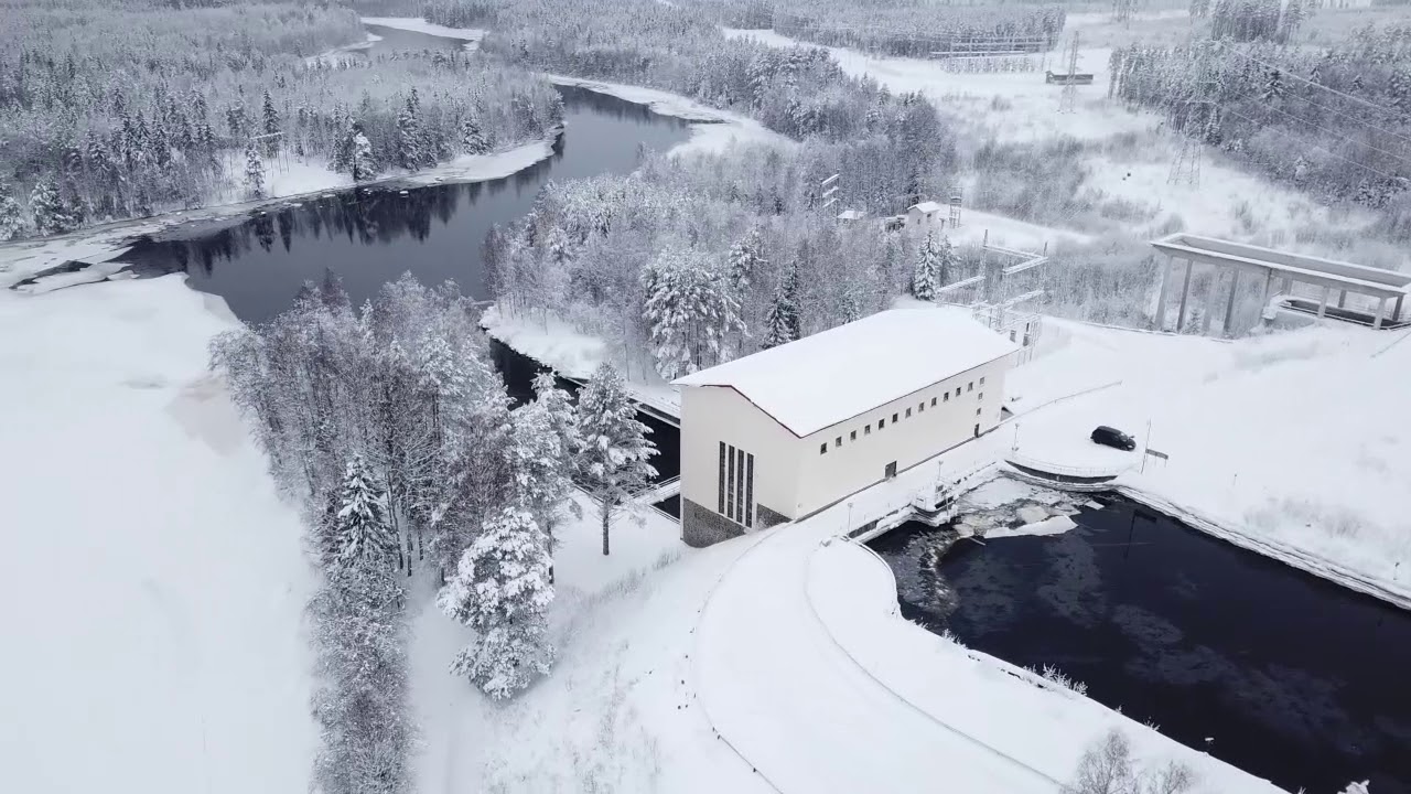Katerma vesivoimalaitos #Ilmakuvaus #drone #DJIMavicPro #vesivoima