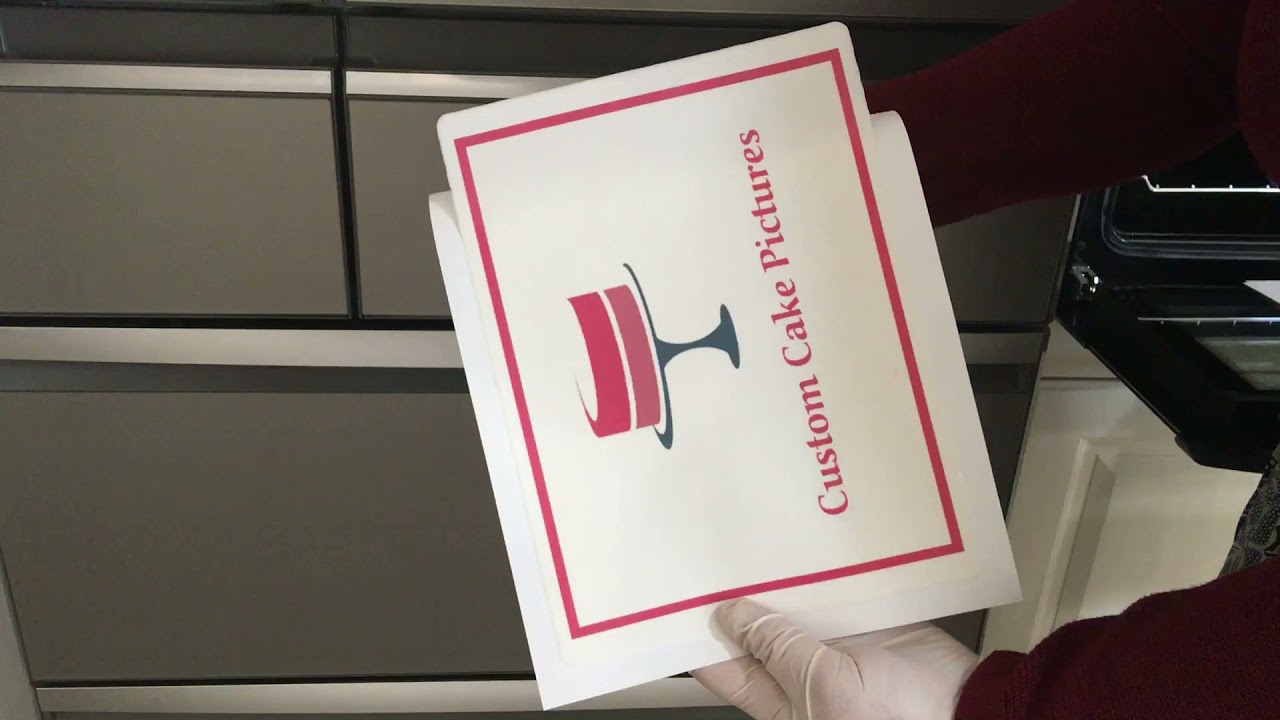 The Freezer Method - How To Remove Edible Images From Backing Paper