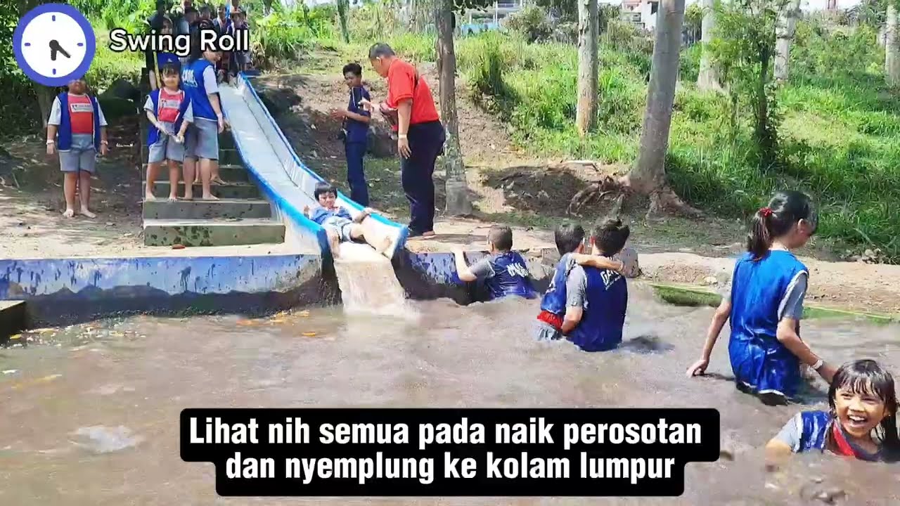 Kampoeng Kidz Outbond Seru Mandi Lumpur, Menanam Sayur, Flying Fox, Naik Boat