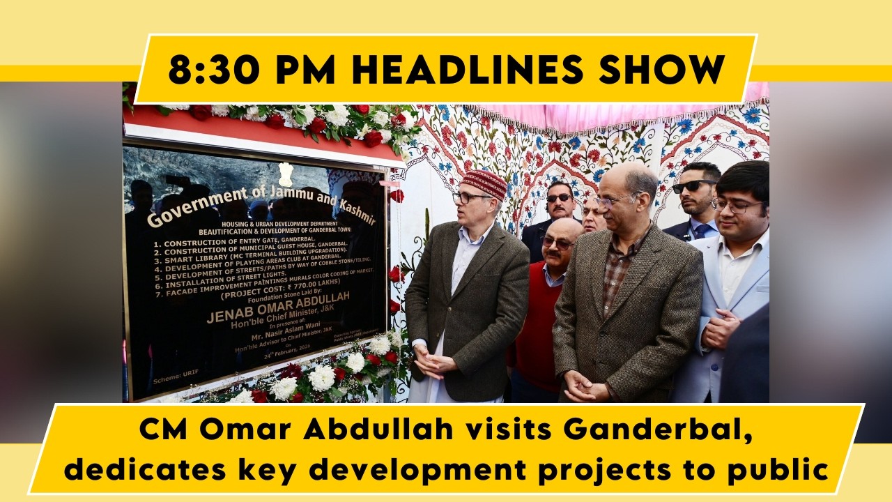 Watch: CM Omar Abdullah visits Ganderbal, dedicates key development projects to public