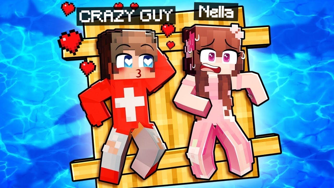 LOCKED on a ONE RAFT With A CRAZY RED GUY!