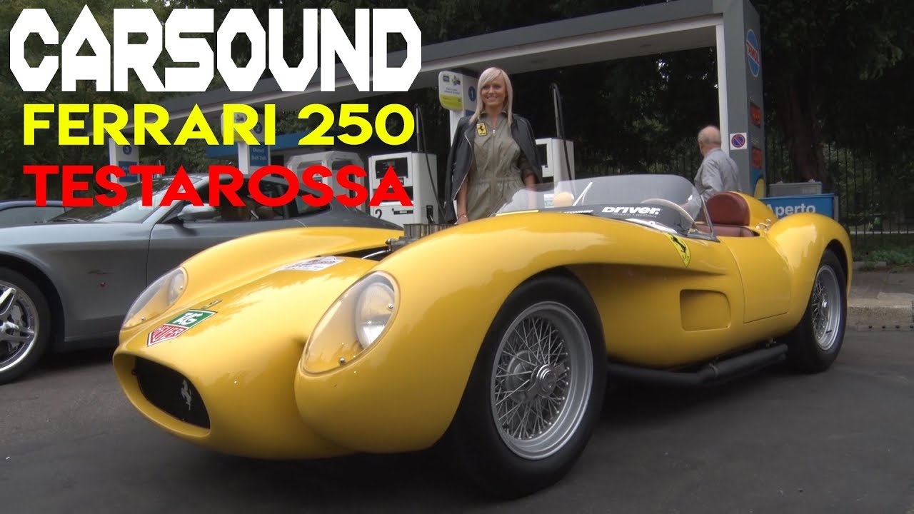 CarSound - 1958 Ferrari 250 TESTAROSSA revving in Milano