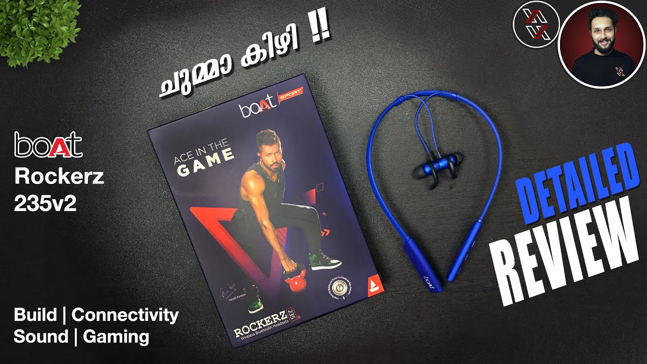BOAT Rockerz 235v2 Review of Bluetooth Neckband with Microphone Call Quality Test in Malayalam