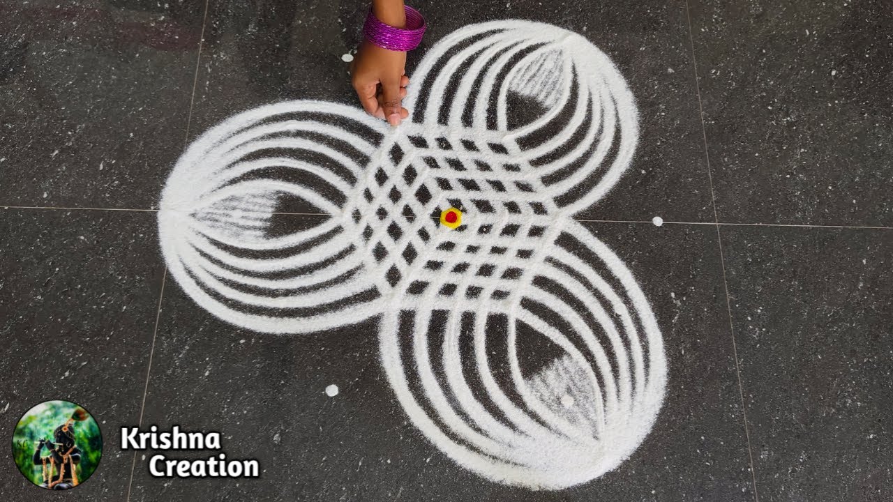 Puratasi madham Special Padi Kolam | 5*3 Beautiful Rangoli Design| Padi Kolam Muggulu | Easy Rangoli