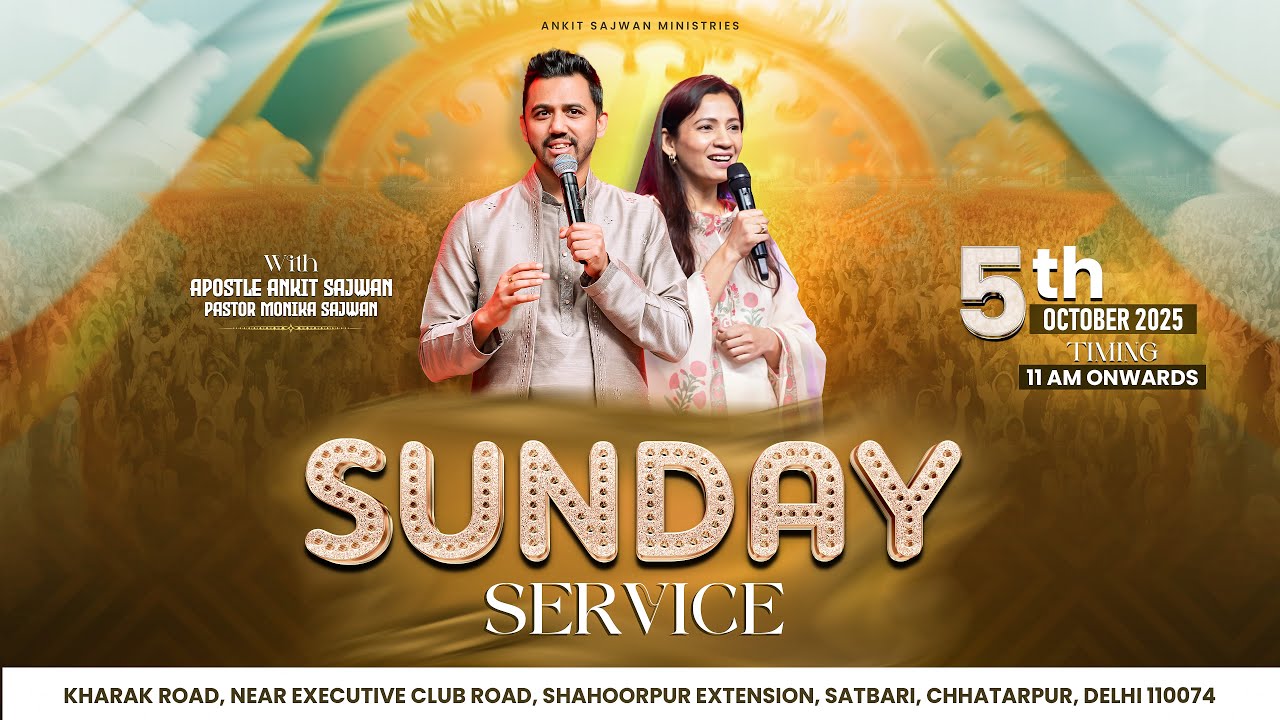How To Overcome Sin - God's Way | Sunday Service 5th October 2025 @AnkitSajwanMinistries