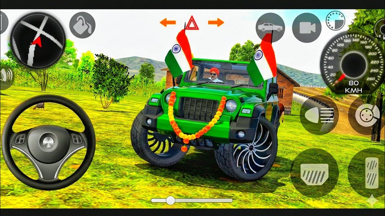 Modified Mahindra Thar😈Games:Indian Green Thar (Gadi Wala Games) Car Game Android Game - #2025