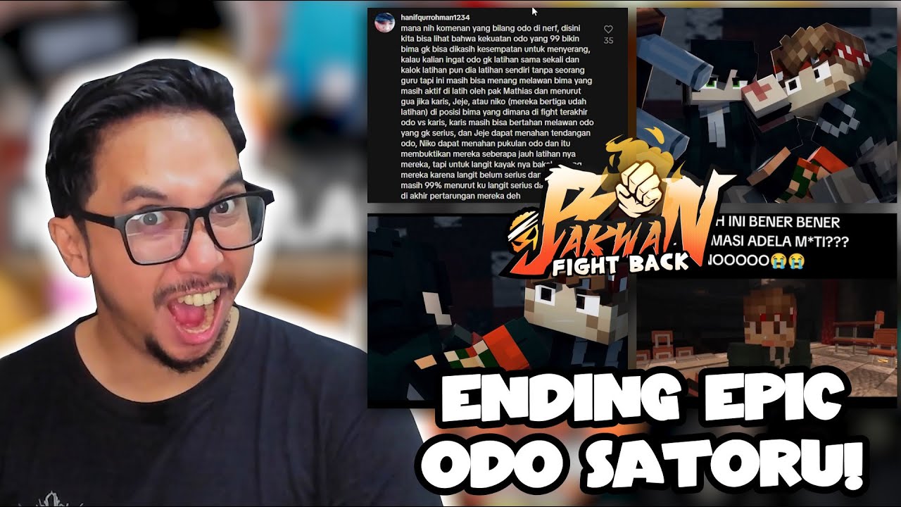 REACTION ENDING EPIC DARI ODO SATORU MELAWAN BHIMA !! KEREN PARAH !