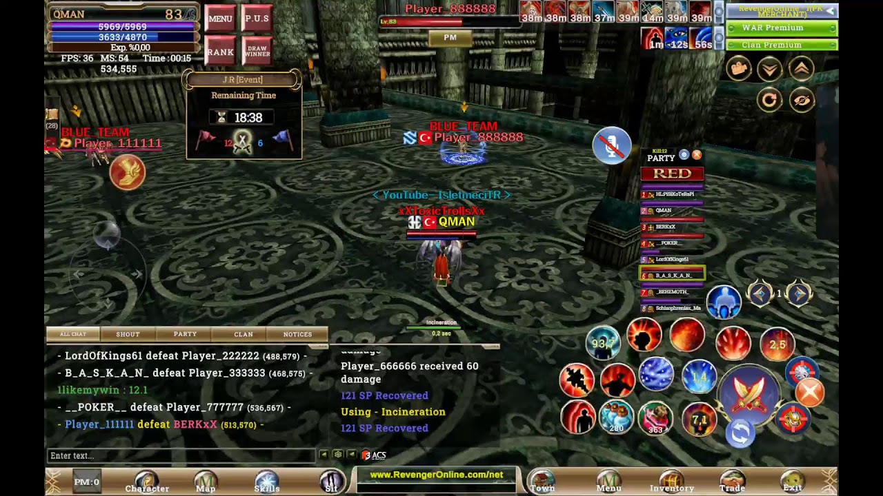 REVENGER ONLİNE AKŞAM KUŞAĞI #GAME #KO #KNİGHTONLİNE #FARM #MMORPG