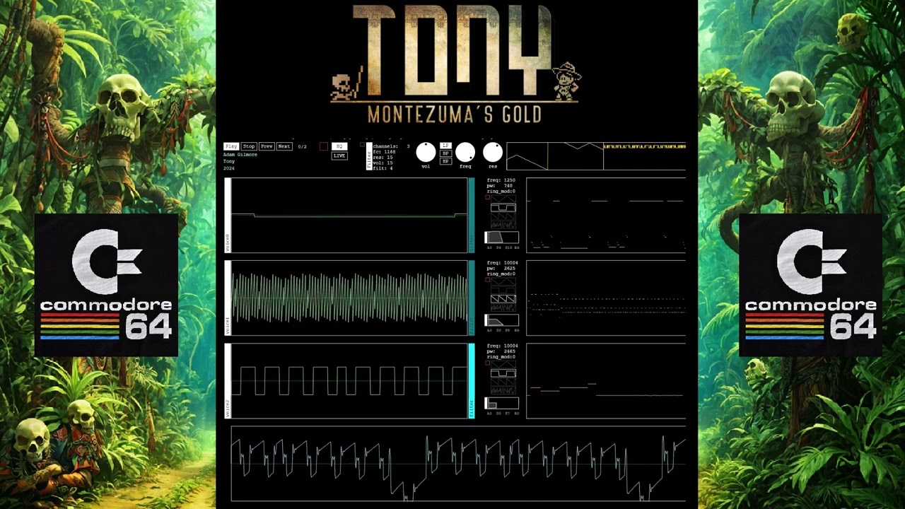 Tony Montezuma's Gold, Song No.3 by Adam Gilmore (Commodore C64)