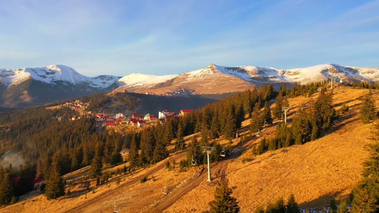 Telescaun M3 Rânca așteptând zăpada (4k video) Cabana Alaska