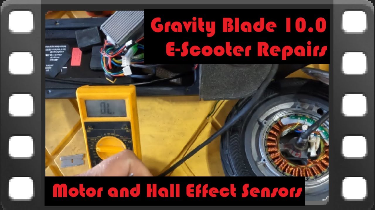 DIY - Gravity Blade 10.0 Electric Scooter - E5 Error, Moisture Ingress, Hall Sensor Repair How-to