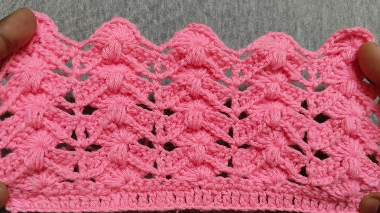 Look At This Beautiful Crochet Just 2 Rows pattern @embroiderywoolenwork7703 