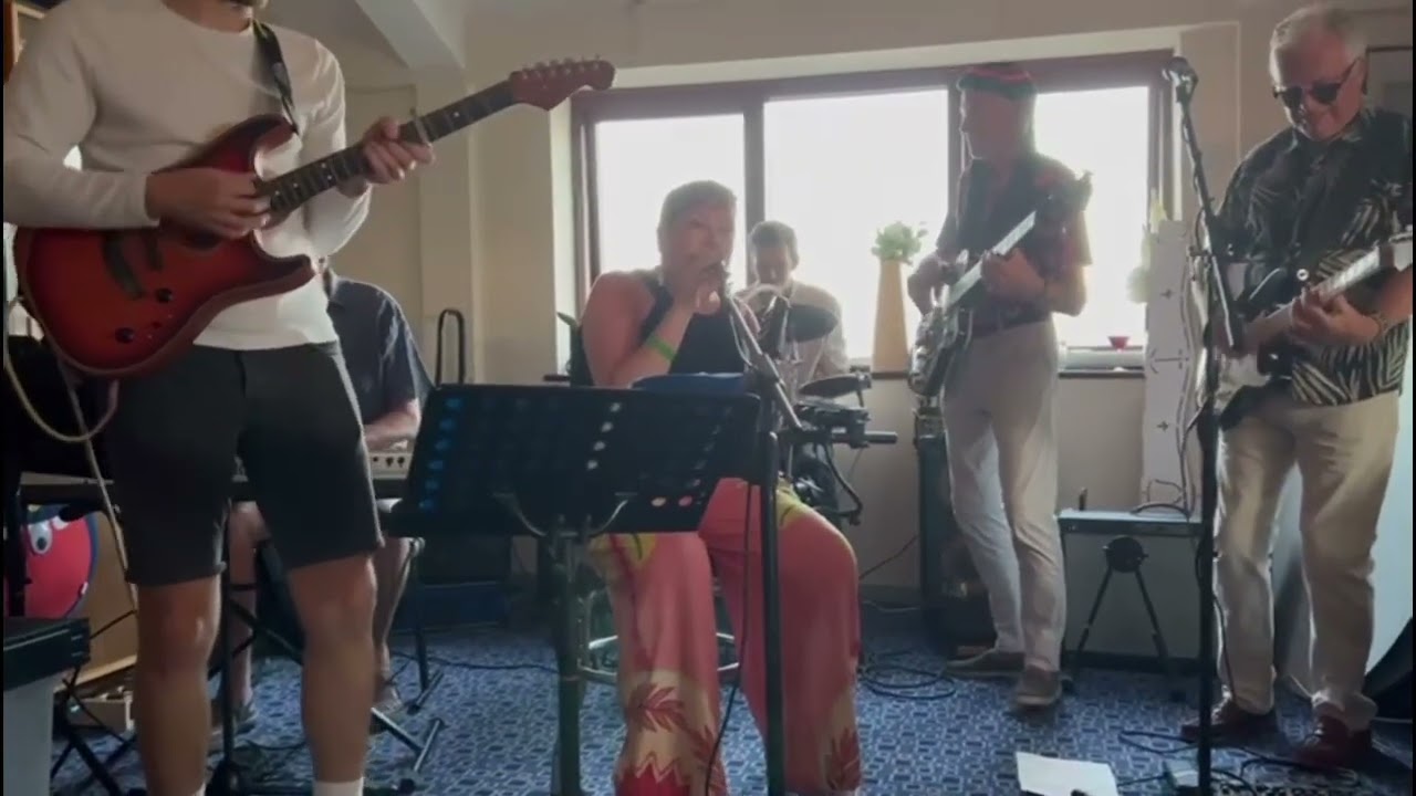 I made a special guest appearance at Rum & Reggae Night at Dovey Yacht Club with my boys...