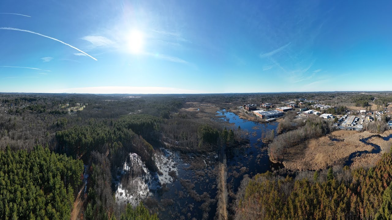 🌲Reading Town Forest Aerial Drone Footage in 4K - January 2023