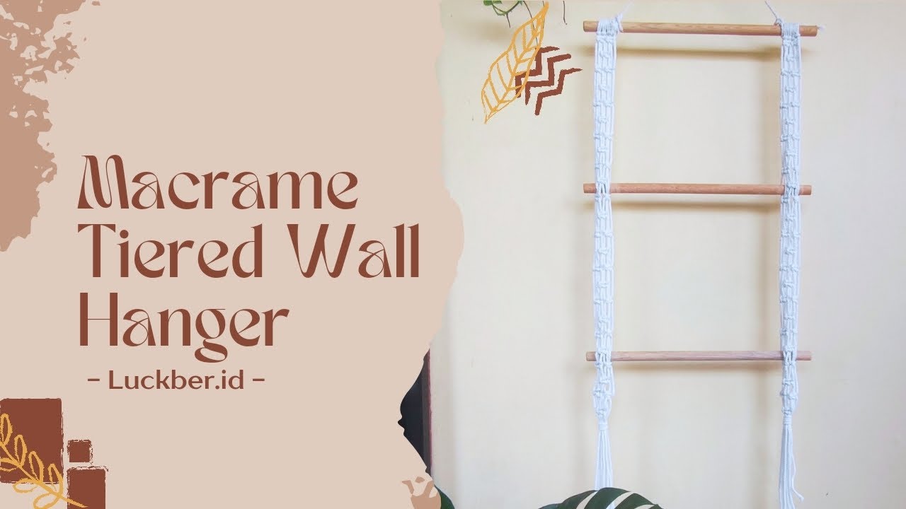 DIY Macrame Tiered Wall Hanger Tutorial. So multifunction!