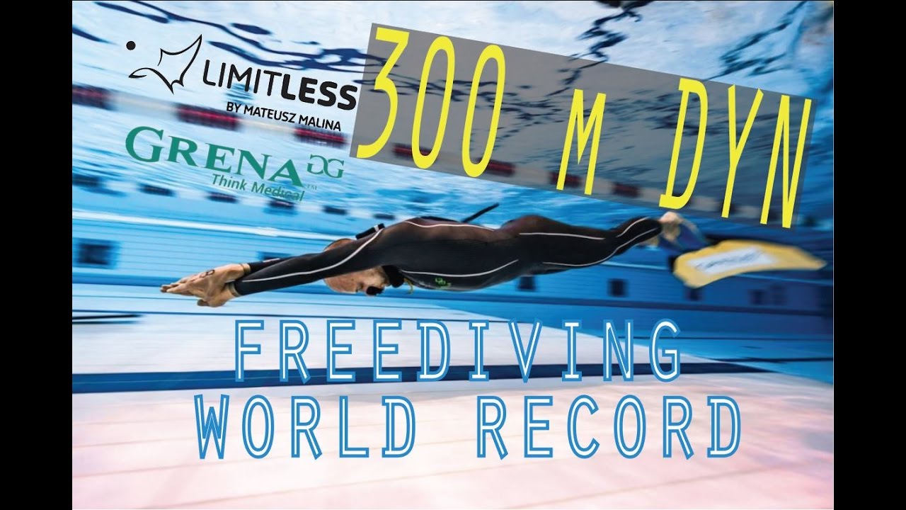 Freediving World Record DYN Mateusz Malina (300 m)